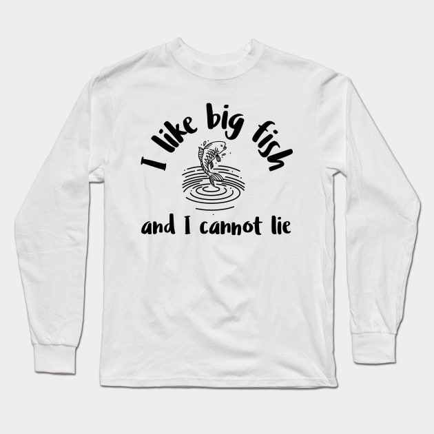 I like big fish and I cannot lie Long Sleeve T-Shirt by juinwonderland 41